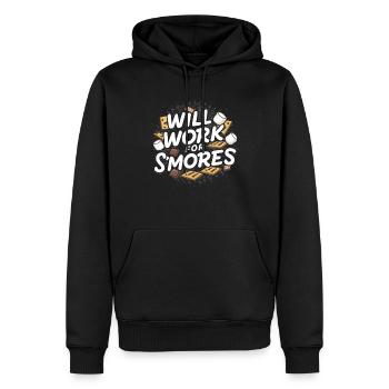 Scout Camping Outdoor Lagerfeuer Wandern - Männer Premium Bio Hoodie - Schwarz - Vorne - Nico (187cm)