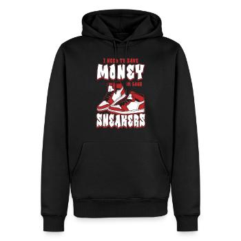 Turnschuh-Sammler - Männer Premium Bio Hoodie - Schwarz - Vorne - Nico (187cm)