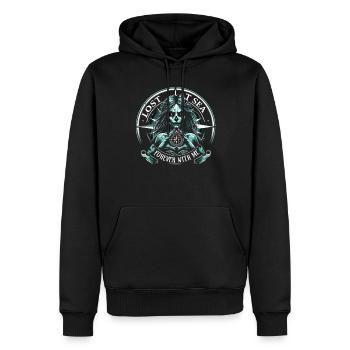 Gruselige Sirenen, Horror-meerjungfrau, Gruseliger - Männer Premium Bio Hoodie - Schwarz - Vorne - Nico (187cm)