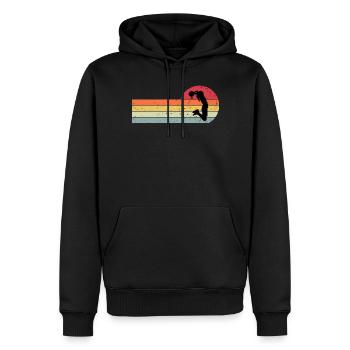 Basketball Basketballerin Frauen Basketball - Männer Premium Bio Hoodie - Schwarz - Vorne - Nico (187cm)