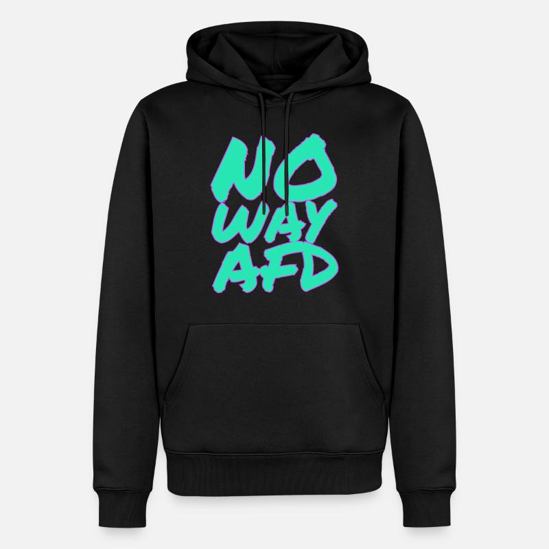 PAS QUESTION DE L’AFD ! - Sweat à capuche Premium bio Homme - noir
