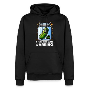 Pickle Lover Funny Pickle Dill Pickle Pickled - Men’s Premium Organic Hoodie - black - Front - Nico (187cm)