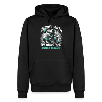 Saison du derby de démolition - cadeau pour les vrais fans - Sweat à capuche Premium bio Homme - noir - Devant - Nico (187cm)