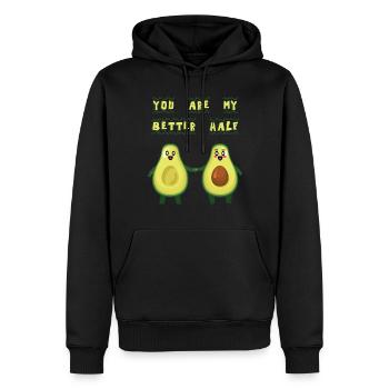 Avocado Mamacado Papacado You Are My Better Half - Men’s Premium Organic Hoodie - black - Front - Nico (187cm)