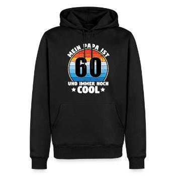 My Dad Is 60 And Still Cool 1964 - Men’s Premium Organic Hoodie - black - Front - Nico (187cm)