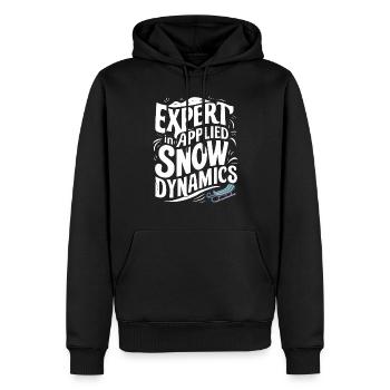 Sledding Snow Sled Winter Sport Winter Outdood - Männer Premium Bio Hoodie - Schwarz - Vorne - Nico (187cm)
