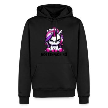 Non, juste pas - Sweat à capuche Premium bio Homme - noir - Devant - Nico (187cm)