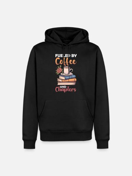 Bookworm, Coffee Lover, Relaxation - Men’s Premium Organic Hoodie - black