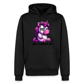 Non, juste Pas du tout - Sweat à capuche Premium bio Homme - noir - Devant - Nico (187cm)