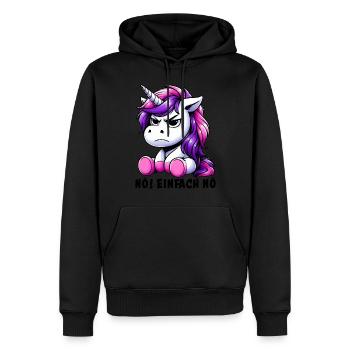 Non, juste Pas du tout - Sweat à capuche Premium bio Homme - noir - Devant - Nico (187cm)