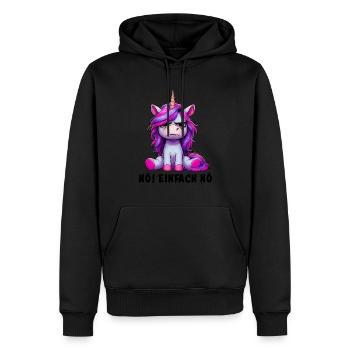 Non, juste Pas du tout - Sweat à capuche Premium bio Homme - noir - Devant - Nico (187cm)
