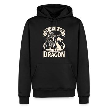 Renaissance-jahrmarkt-outfit Mittelalterlicher - Männer Premium Bio Hoodie - Schwarz - Vorne - Nico (187cm)