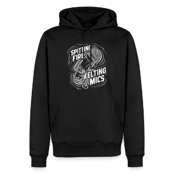 Poetry Slam Writer Poet Literature Slam Poetry Day - Männer Premium Bio Hoodie - Schwarz - Vorne - Nico (187cm)