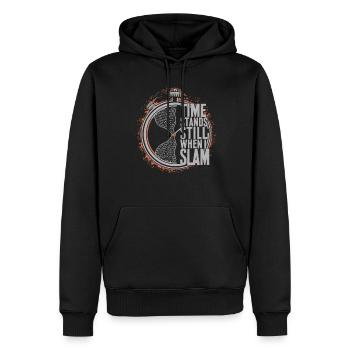Poetry Slam Writer Poet Literature Slam Poetry Day - Männer Premium Bio Hoodie - Schwarz - Vorne - Nico (187cm)