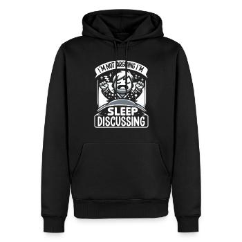 Sprechen Im Schlaf, Somniloquy, Sprechen Im - Männer Premium Bio Hoodie - Schwarz - Vorne - Nico (187cm)