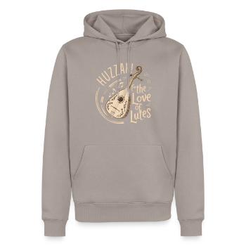 Renaissance-jahrmarkt-outfit Mittelalterlicher - Männer Premium Bio Hoodie - Taupe - Vorne - Nico (187cm)