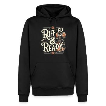 Renaissance-jahrmarkt-outfit Mittelalterlicher - Männer Premium Bio Hoodie - Schwarz - Vorne - Nico (187cm)