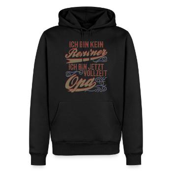 Rente Rentner Opa - Männer Premium Bio Hoodie - Schwarz - Vorne - Nico (187cm)