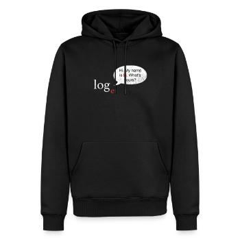 Mathe Logarithmus Log ln Witz Lehrer Mathematik - Männer Premium Bio Hoodie - Schwarz - Vorne - Nico (187cm)