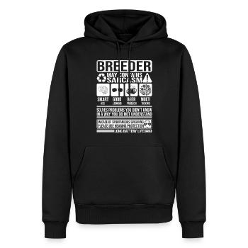 Züchter Sarkasmus lustig Geschenk Züchter - Männer Premium Bio Hoodie - Schwarz - Vorne - Nico (187cm)