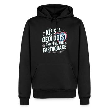 Geologie-steinjagd Achat-jäger-steinsammeln - Männer Premium Bio Hoodie - Schwarz - Vorne - Nico (187cm)