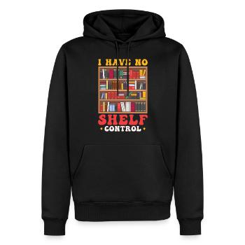 I Have No Shelf Control Bücherfans - Männer Premium Bio Hoodie - Schwarz - Vorne - Nico (187cm)