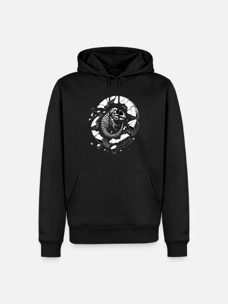 Fossil hunter Fossil hunting Paleontologist - Men’s Premium Organic Hoodie - black