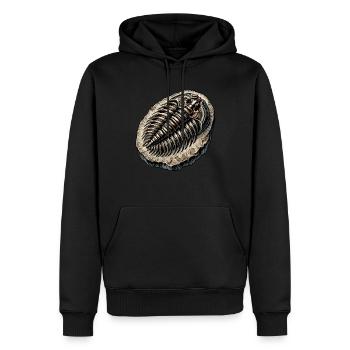 Fossil Hunter, Fossil Hunter, Paleontologist - Men’s Premium Organic Hoodie - black - Front - Nico (187cm)