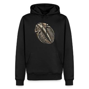 Fossil Hunter, Fossil Hunter, Paleontologist - Men’s Premium Organic Hoodie - black - Front - Nico (187cm)