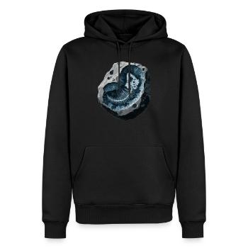 Fossil Hunter, Fossil Hunter, Paleontologist - Men’s Premium Organic Hoodie - black - Front - Nico (187cm)