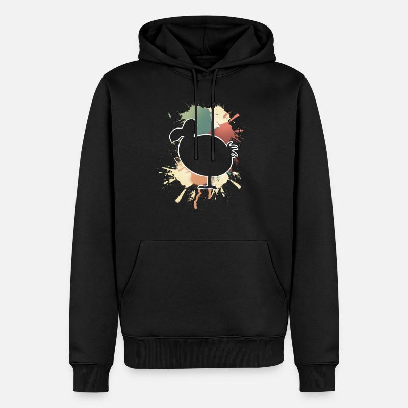 Dodo - Männer Premium Bio Hoodie - Schwarz
