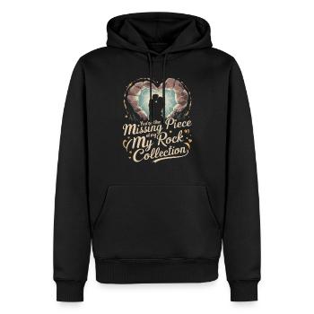 Geologie-steinjagd Achat-jäger-steinsammeln - Männer Premium Bio Hoodie - Schwarz - Vorne - Nico (187cm)