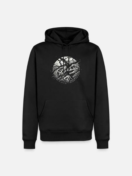 Fossil Hunter, Fossil Hunter, Paleontologist - Men’s Premium Organic Hoodie - black