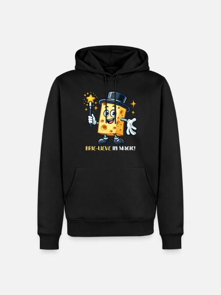 Brie-Lieve In Magic Magical Fun - Men’s Premium Organic Hoodie - black