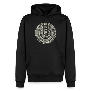 Petroglyph Rock Art Ancient Rock Drawing Indian - Männer Premium Bio Hoodie - Schwarz - Vorne - Nico (187cm)