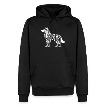 Petroglyph Rock Art Ancient Rock Drawing Indian - Männer Premium Bio Hoodie - Schwarz - Vorne - Nico (187cm)