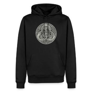 Petroglyph Rock Art Ancient Rock Drawing Indian - Männer Premium Bio Hoodie - Schwarz - Vorne - Nico (187cm)