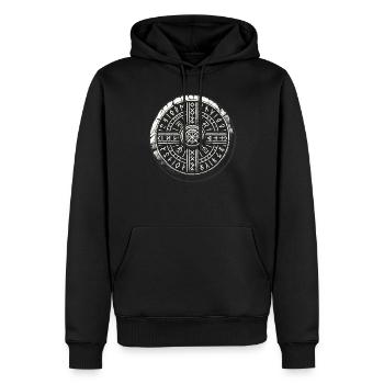 Petroglyph Rock Art Ancient Rock Drawing Indian - Männer Premium Bio Hoodie - Schwarz - Vorne - Nico (187cm)
