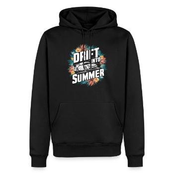 Auto-drift-rennen, Rennwagen-motorsport-drift - Männer Premium Bio Hoodie - Schwarz - Vorne - Nico (187cm)