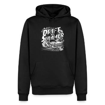 Auto-drift-rennen, Rennwagen-motorsport-drift - Männer Premium Bio Hoodie - Schwarz - Vorne - Nico (187cm)