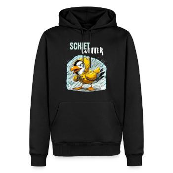 Hamburg Seagull Crappy Weather Dialect Hamburger Funny - Men’s Premium Organic Hoodie - black - Front - Nico (187cm)
