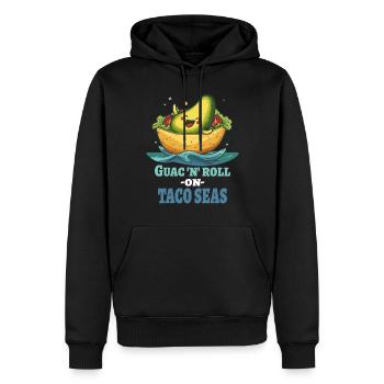 Guac N Roll Auf Taco Meeren - Männer Premium Bio Hoodie - Schwarz - Vorne - Nico (187cm)