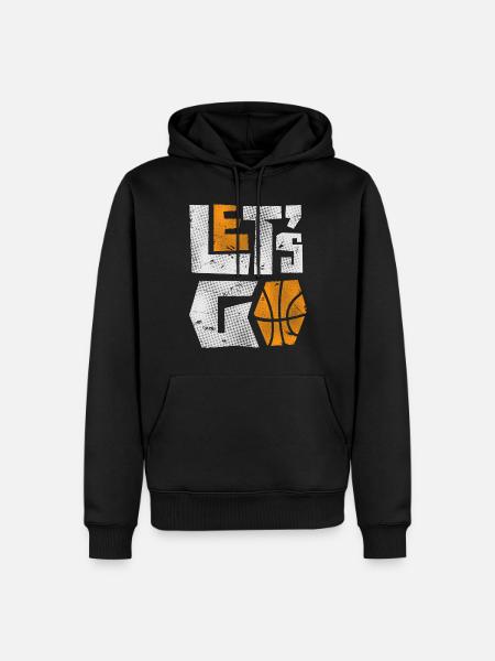 Basketball - Männer Premium Bio Hoodie - Schwarz