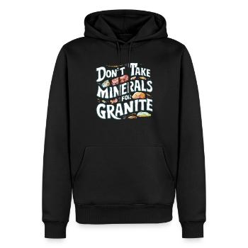 Geologie-steinjagd Achat-jäger-steinsammeln - Männer Premium Bio Hoodie - Schwarz - Vorne - Nico (187cm)