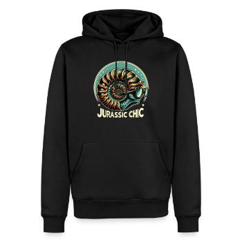 Fossil Hunter, Fossil Hunter, Paleontologist - Men’s Premium Organic Hoodie - black - Front - Nico (187cm)