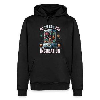 Microbiologiste Microbiologie Laboratoire Biologie des staphylocoques - Sweat à capuche Premium bio Homme - noir - Devant - Nico (187cm)