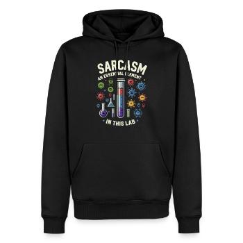 Microbiologiste Microbiologie Laboratoire Biologie des staphylocoques - Sweat à capuche Premium bio Homme - noir - Devant - Nico (187cm)