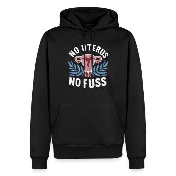 Hystérectomie pour restaurer la - Sweat à capuche Premium bio Homme - noir - Devant - Nico (187cm)