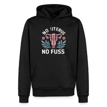 Hystérectomie pour restaurer la - Sweat à capuche Premium bio Homme - noir - Devant - Nico (187cm)