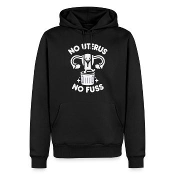 Hystérectomie pour restaurer la - Sweat à capuche Premium bio Homme - noir - Devant - Nico (187cm)